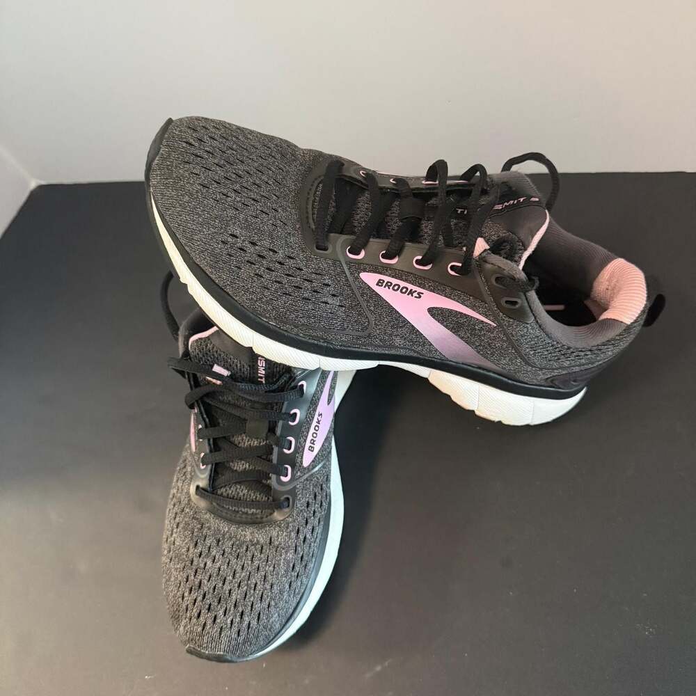 Brooks Transmit 3 Women's Running Shoes Size 8.5 Grey Pink - Picture 3 of 10